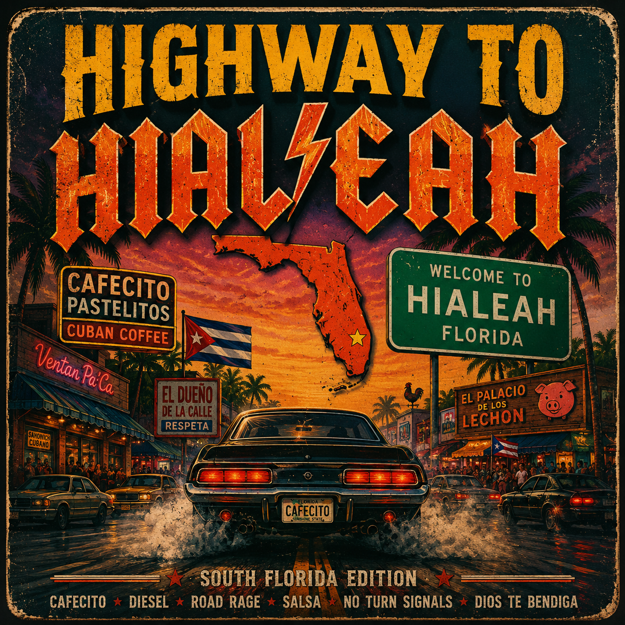 Highway to Hialeah artwork