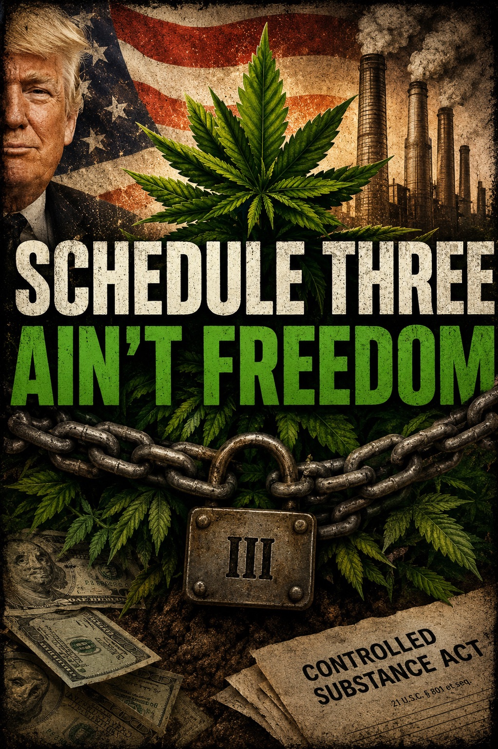 Schedule Three Ain’t Freedom artwork